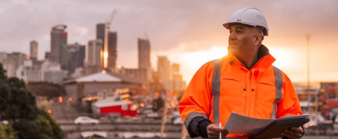 Builder doing Construction